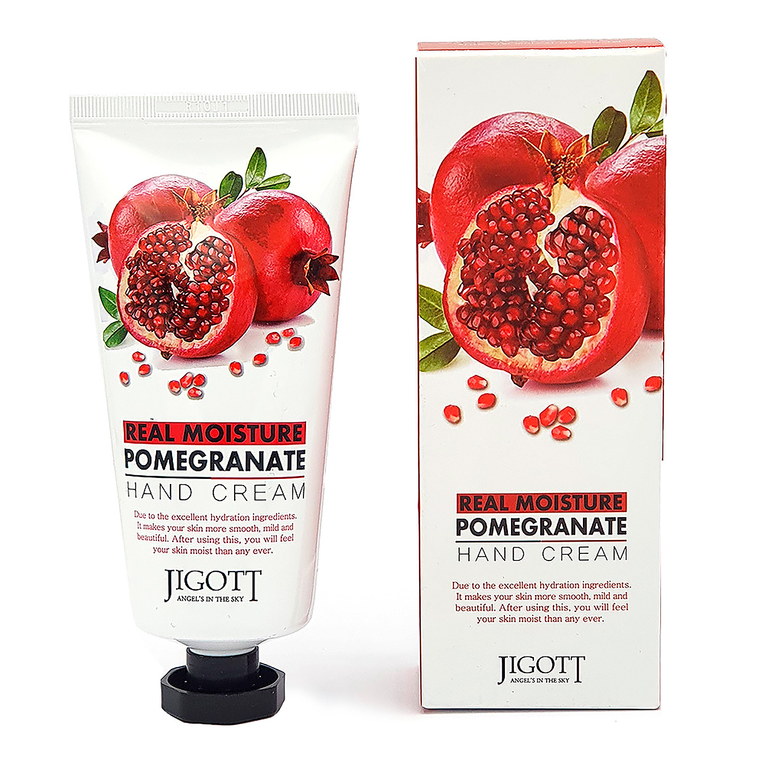 JIGOTT <br> CREMA DE MANOS <br> REAL MOISTURE POMEGRANATE <br> HAND CREAM