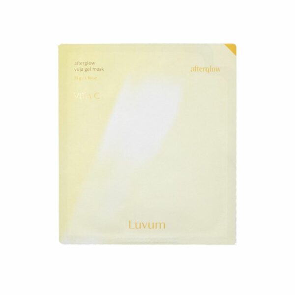 LUVUM <br> MASCARILLA <br> AFTERGLOW YUJA <br> VITAMIN C <br> GEL MASK