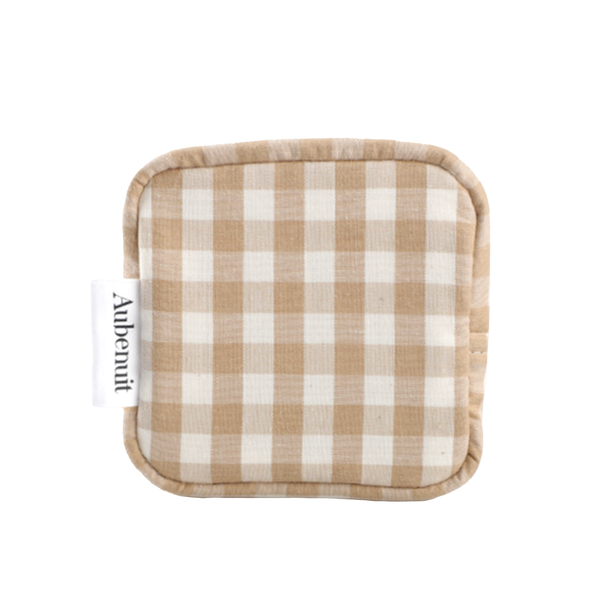 AUBENUIT <br> MINI NECESER <br> SQUARE ZIP POUCH <br> MOD: BEIGE