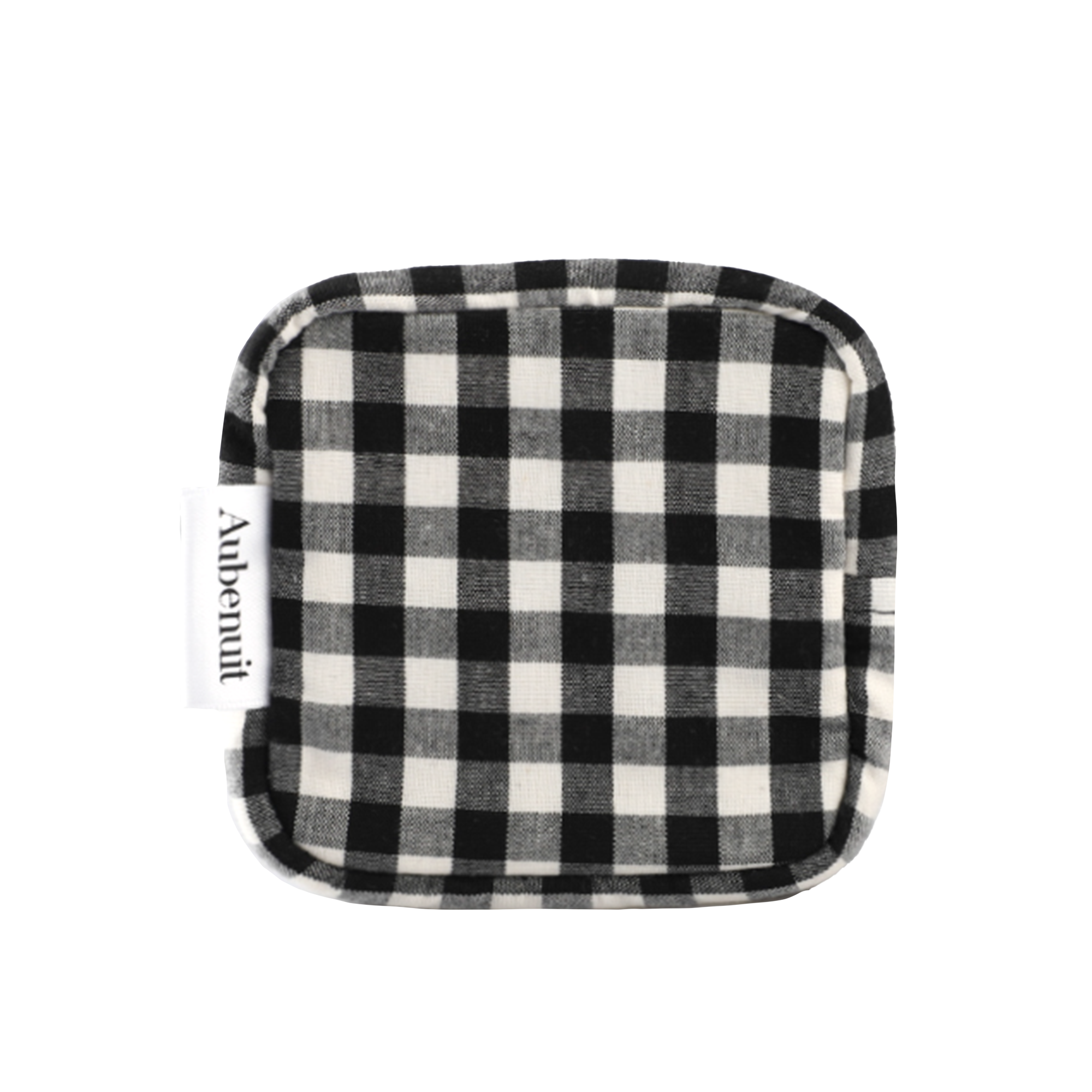 AUBENUIT <br> MINI NECESER <br> SQUARE ZIP POUCH <br> MOD: BLACK