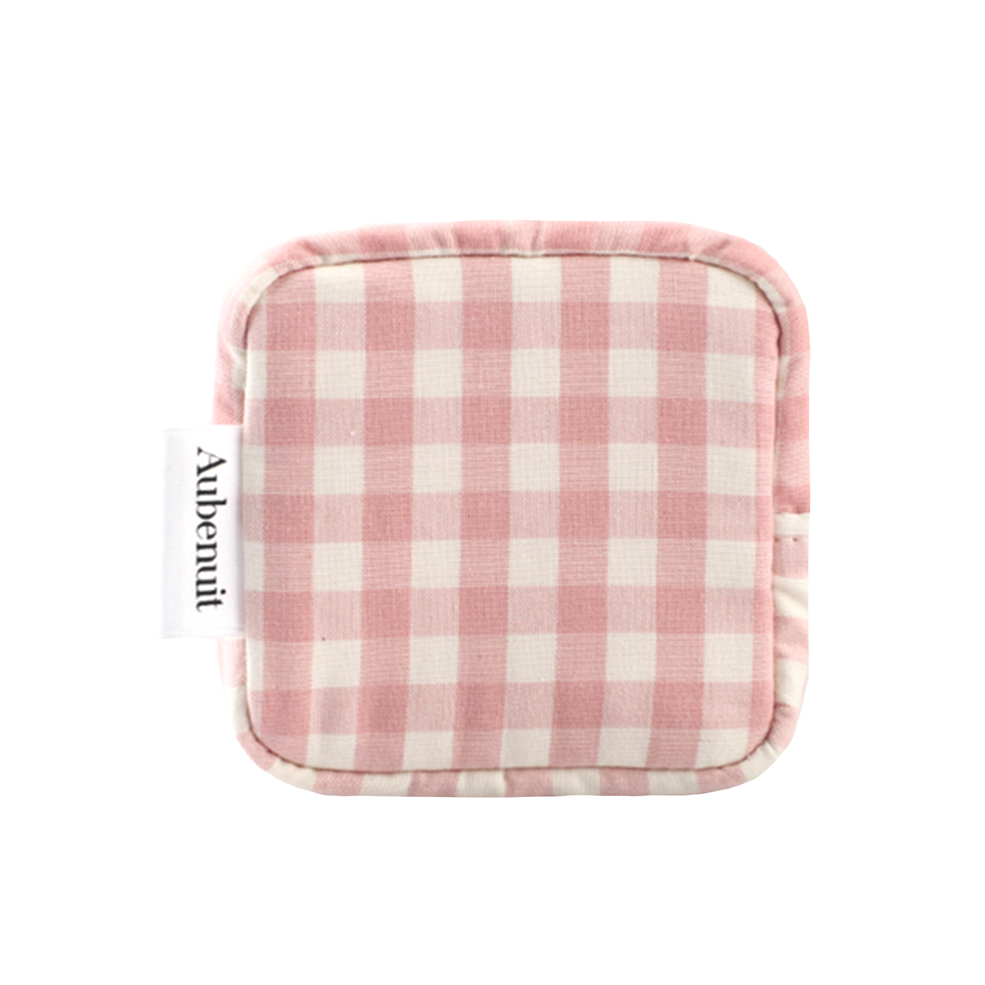 AUBENUIT <br> MINI NECESER <br> SQUARE ZIP POUCH <br> MOD: PINK