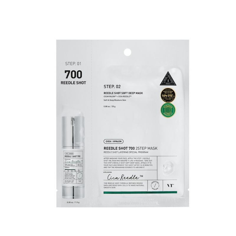 VT COSMETICS <br> MASCARILLA <br>REEDLE SHOT 700 <br> 2-STEP MASK