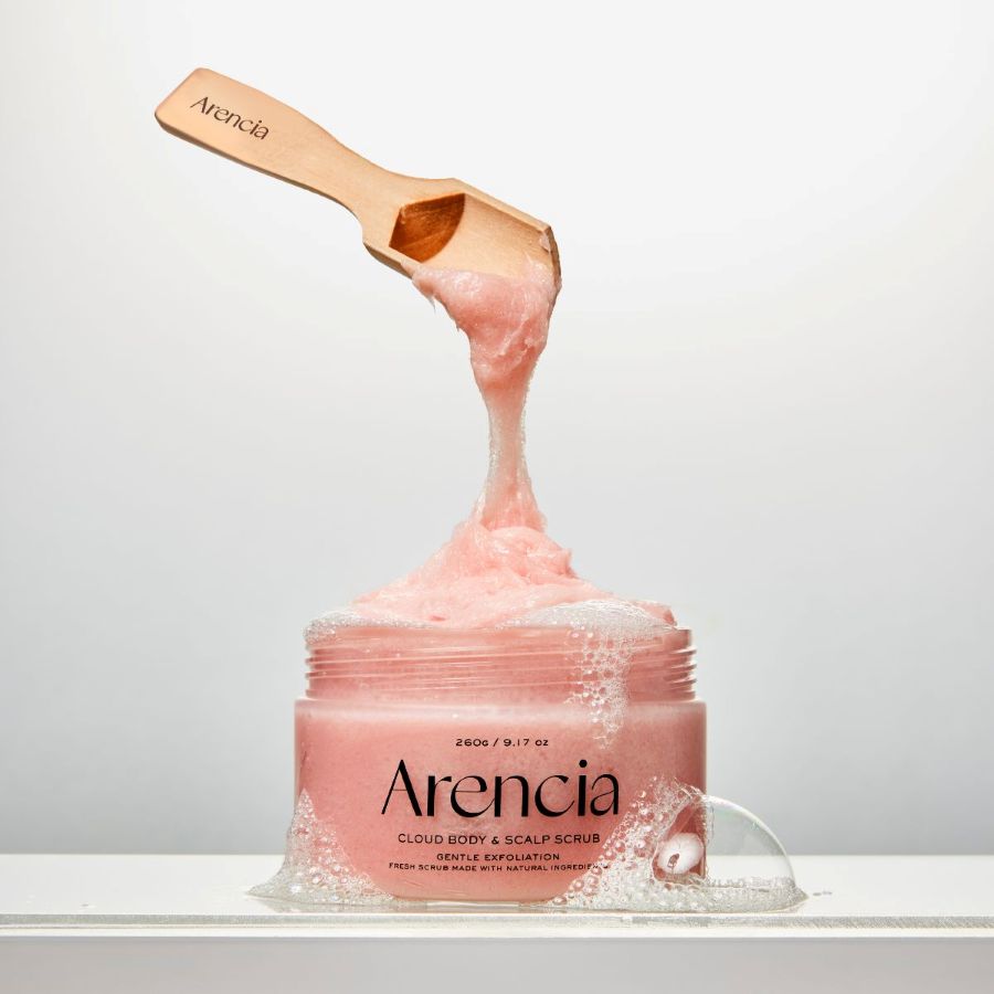 ARENCIA <br> Fresh Cloud Body & Scalp Scrub Lavender & Pear