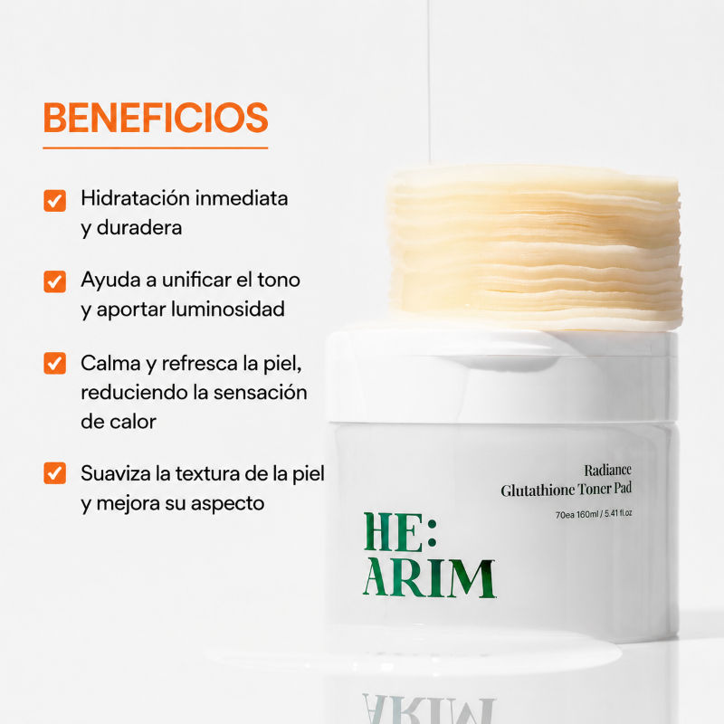 HEARIM <br> Radiance Glutathione <br> Toner Pads - Imagen 3