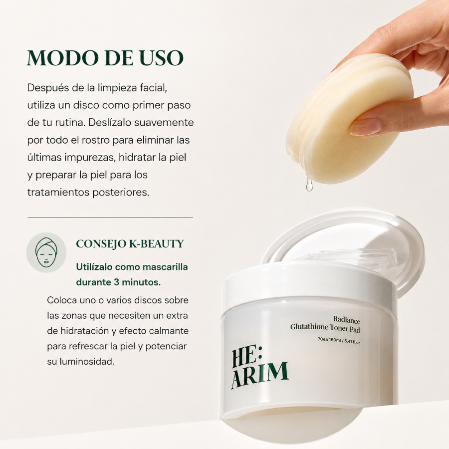 HEARIM <br> Radiance Glutathione <br> Toner Pads - Imagen 2